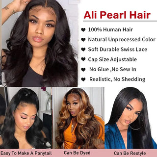 Pearl Lace Front Human Hair Wigs