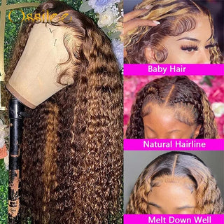 Ombre 4/27 13x4 Deep Wave Lace Front