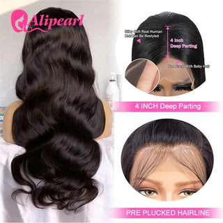 Pearl Lace Front Human Hair Wigs