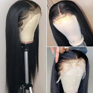 HD Transparent 13x4 Lace Frontal Human Hair Wig